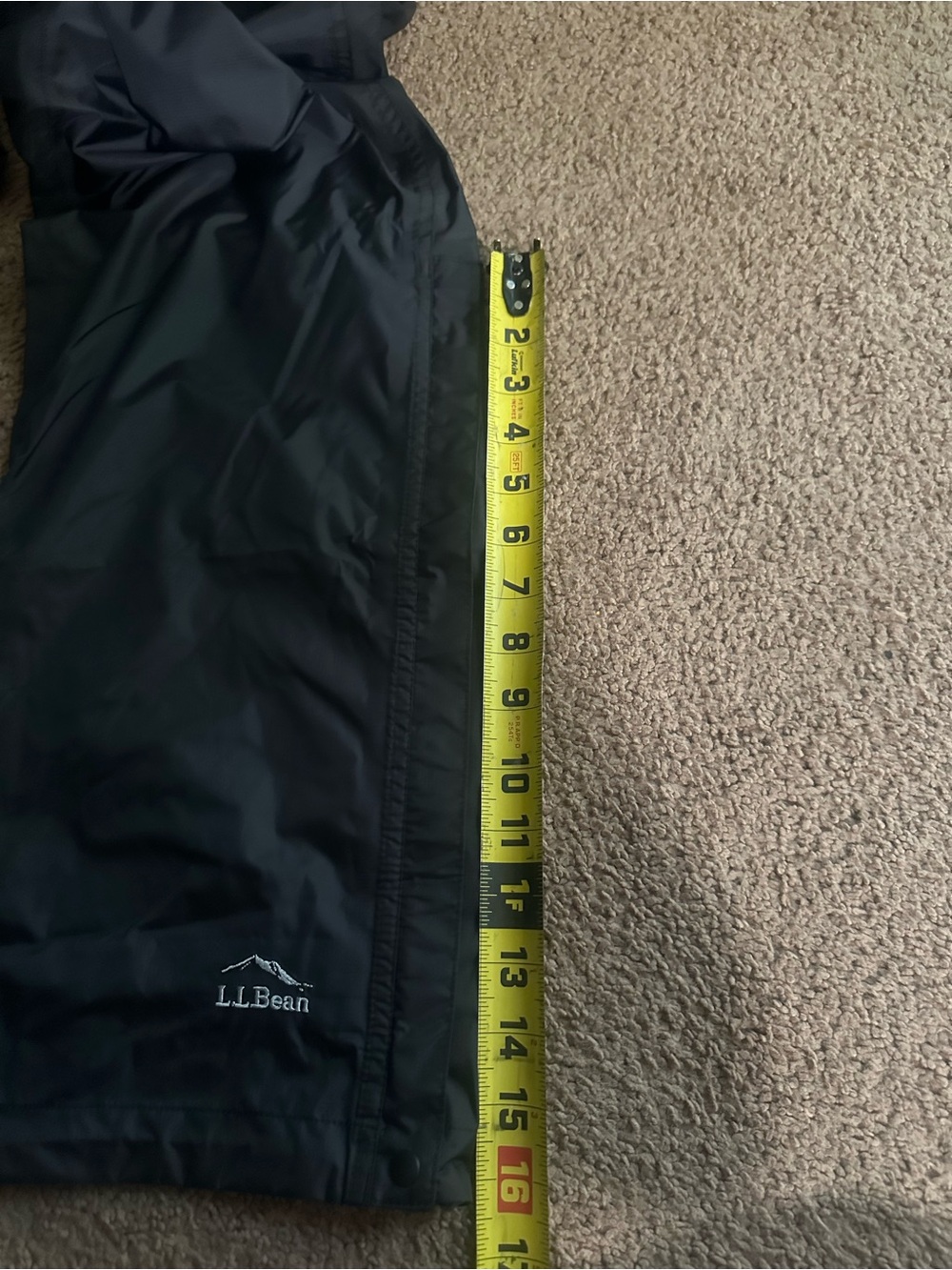 L.L. Bean Black and Light Gray Women's Nylon Wind Pants - Picture 7 of 7